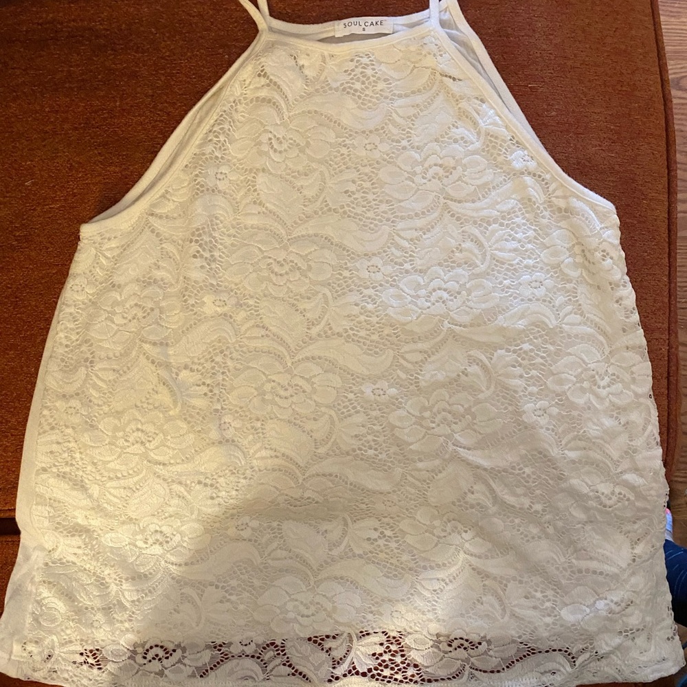 Soul Cake Lace Layered Tank Top